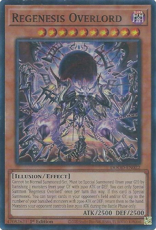 DOOD-EN022 * Regenesis Overlord * Super Rare * Doom of Dimensions