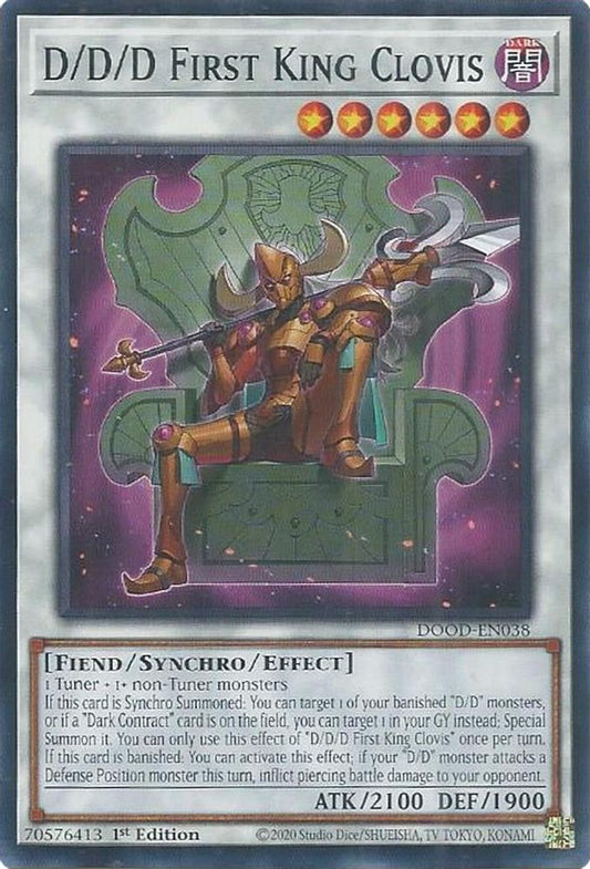 DOOD-EN038 * D/D/D First King Clovis * Common * Doom of Dimensions