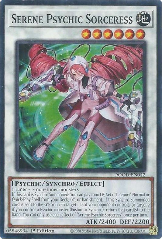 DOOD-EN042 * Serene Psychic Sorceress * Common * Doom of Dimensions