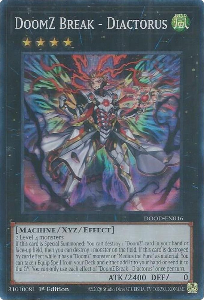 DOOD-EN046 * DoomZ Break - Diactorus * Super Rare * Doom of Dimensions