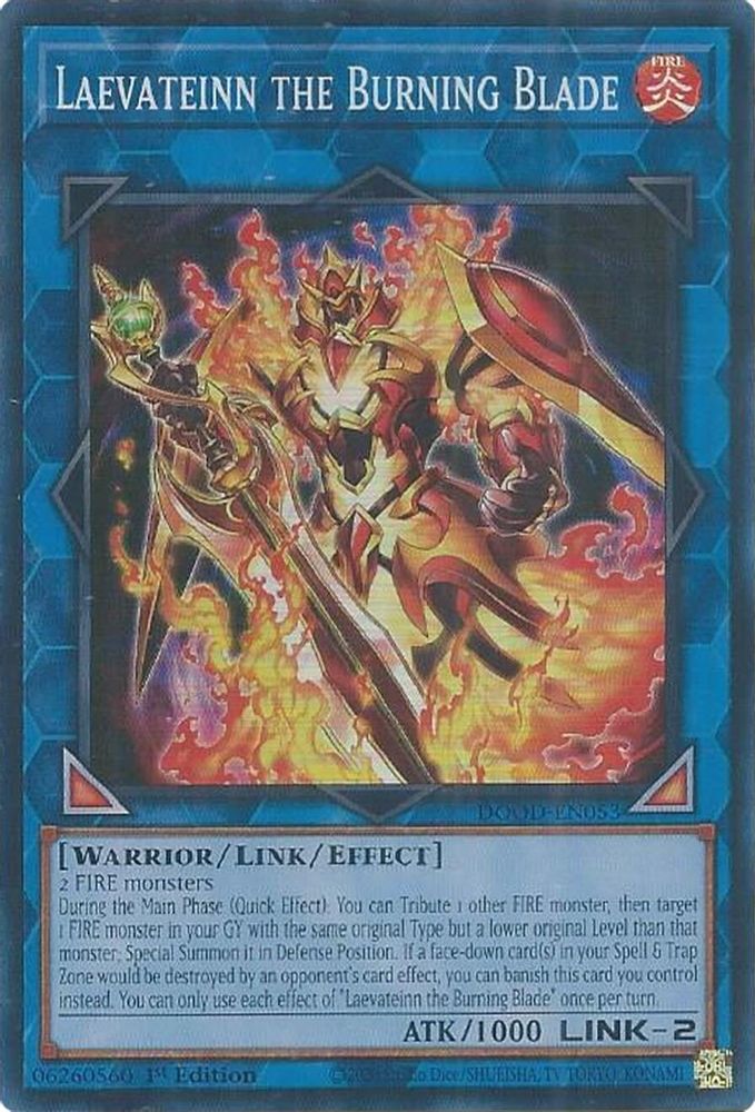 DOOD-EN053 * Laevateinn the Burning Blade * Super Rare * Doom of Dimensions