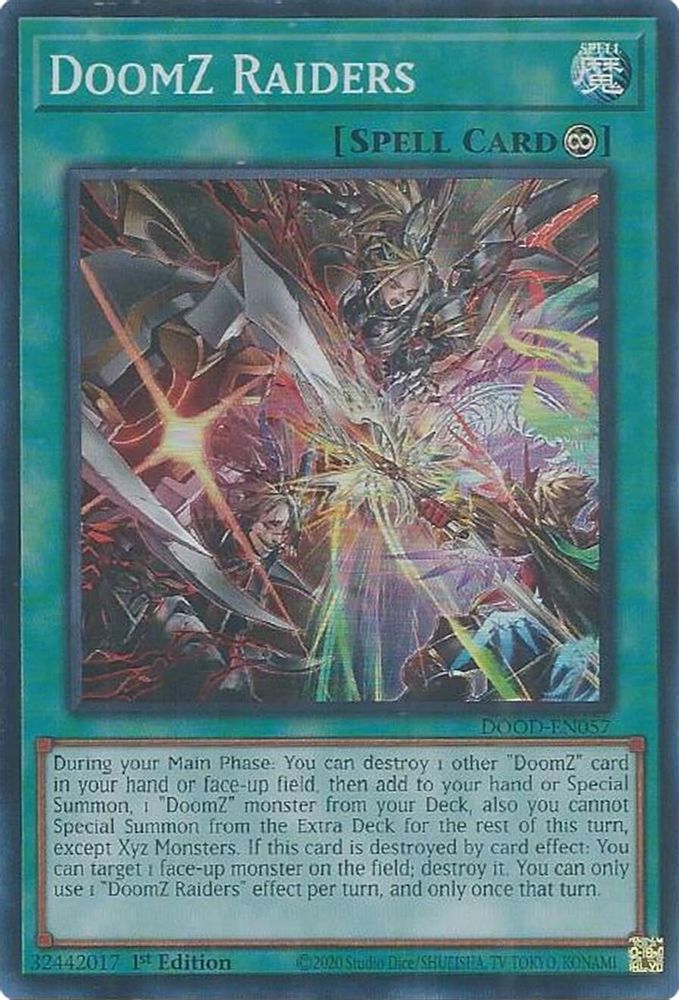 DOOD-EN057 * DoomZ Raiders * Super Rare * Doom of Dimensions