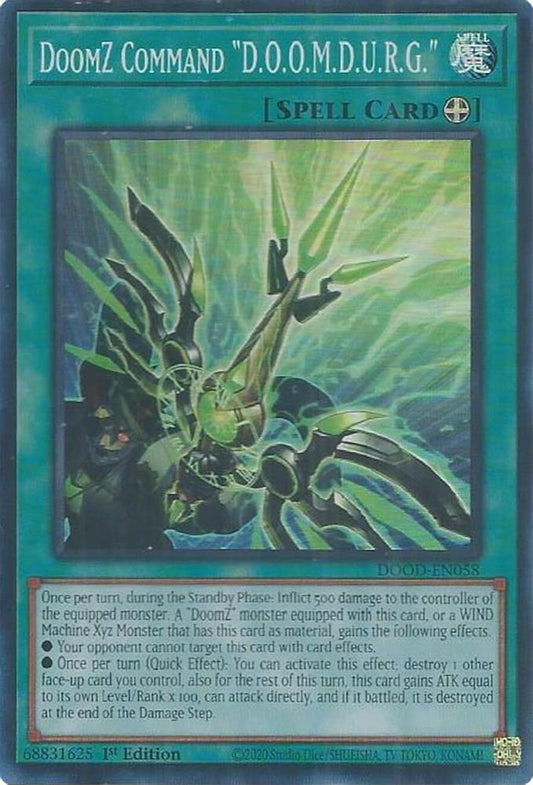 DOOD-EN058 * DoomZ Command "D.O.O.M.D.U.R.G." * Super Rare * Doom of Dimensions
