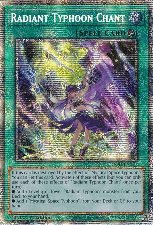 DOOD-EN061 * Radiant Typhoon Chant * Starlight Rare * Doom of Dimensions