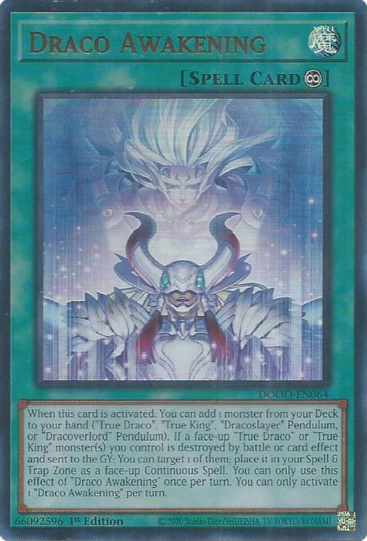 DOOD-EN064 * Draco Awakening * Ultra Rare * Doom of Dimensions