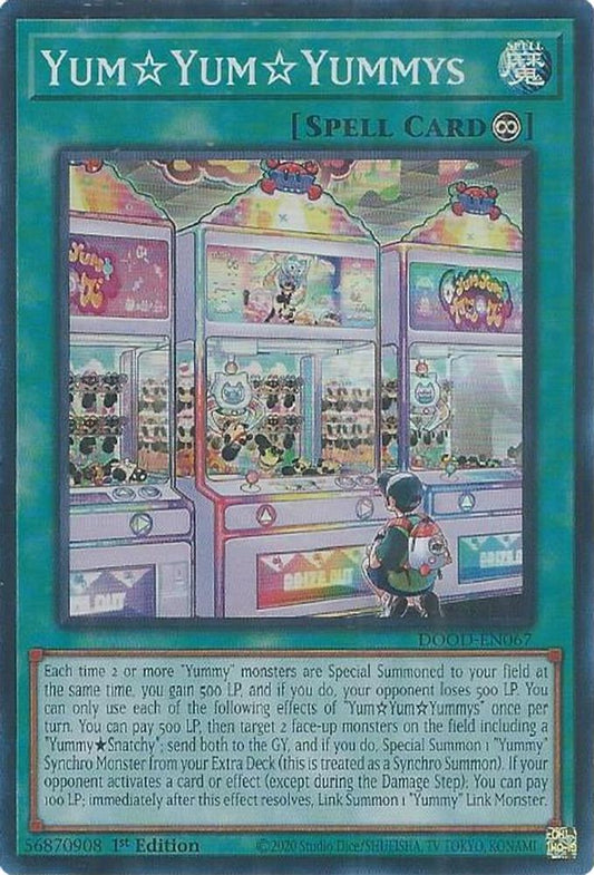 DOOD-EN067 * Yum☆Yum☆Yummys * Super Rare * Doom of Dimensions