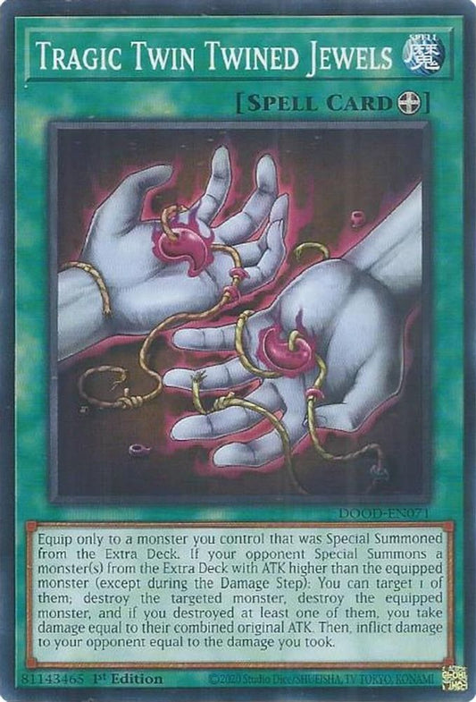 DOOD-EN071 * Tragic Twin Twined Jewels * Common * Doom of Dimensions