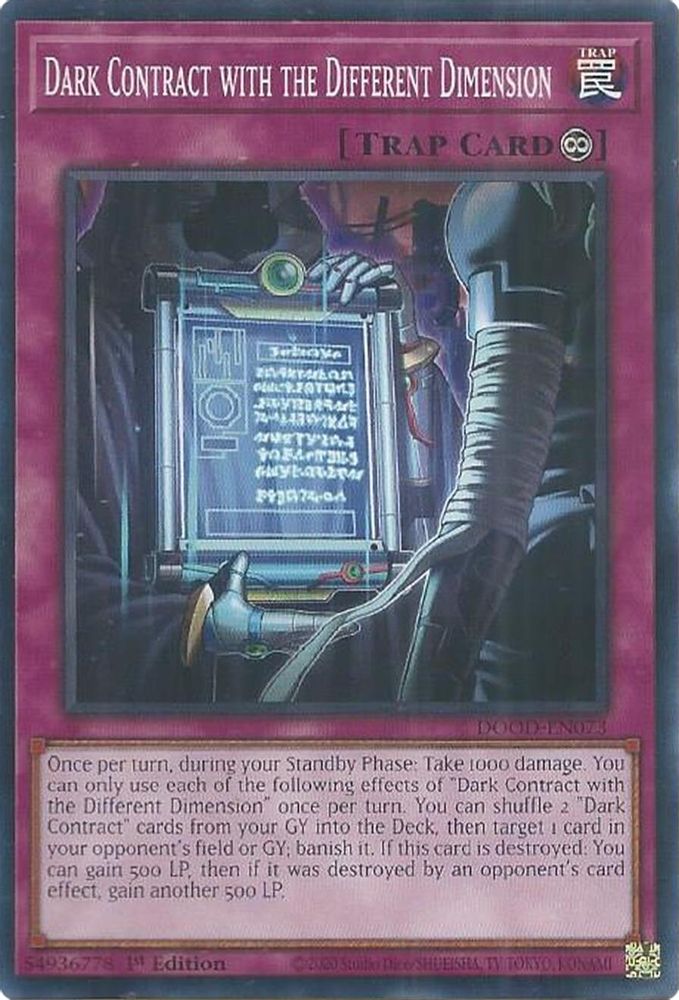 DOOD-EN073 * Dark Contract with the Different Dimension * Common * Doom of Dimensions