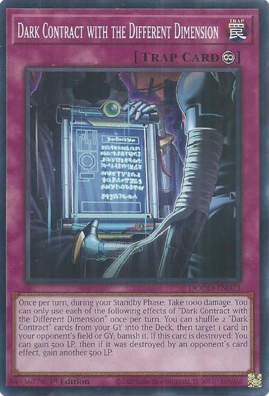 DOOD-EN073 * Dark Contract with the Different Dimension * Common * Doom of Dimensions