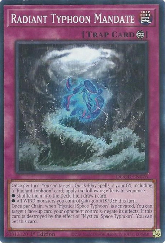 DOOD-EN076 * Radiant Typhoon Mandate * Common * Doom of Dimensions