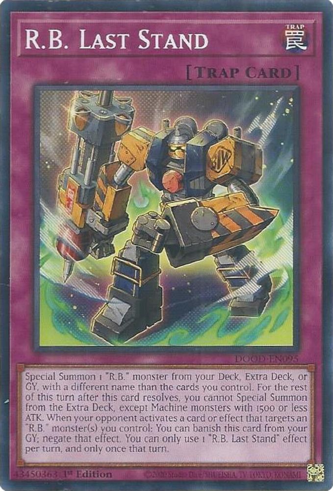 DOOD-EN095 * R.B. Last Stand * Common * Doom of Dimensions