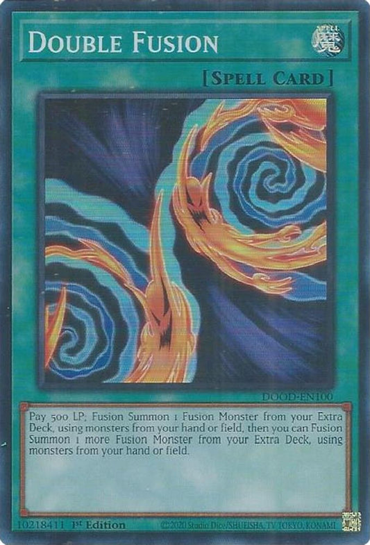 DOOD-EN100 * Double Fusion * Super Rare * Doom of Dimensions