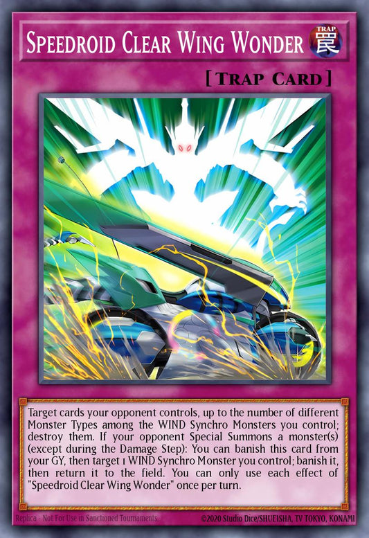 LAVD-ENS23 * Speedroid Clear Wing Wonder * Common * Legendary Arc-V Decks