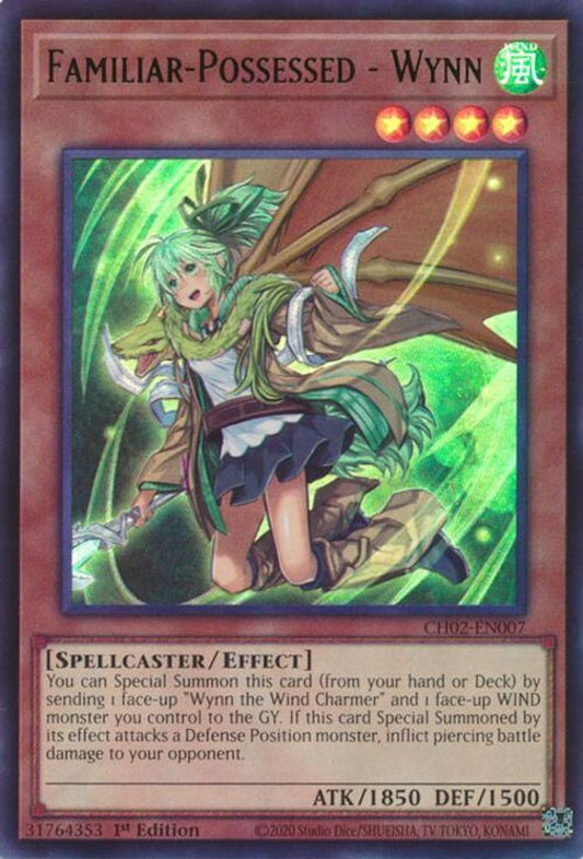 CH02-EN007 - Familiar-Possessed - Wynn - Ultra Rare - THE CHRONICLES DECK: Spirit Charmers (All-Foil Edition)