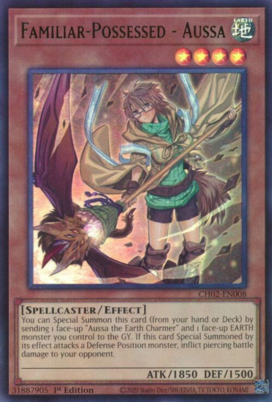 CH02-EN008 - Familiar-Possessed - Aussa - Ultra Rare - THE CHRONICLES DECK: Spirit Charmers (All-Foil Edition)