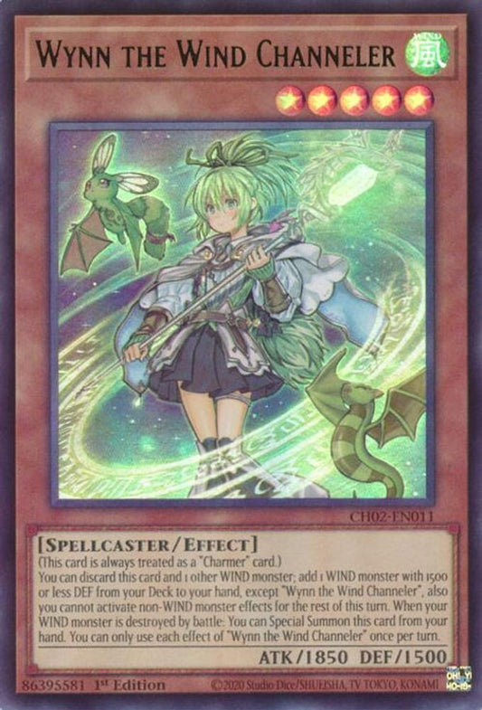 CH02-EN011 - Wynn the Wind Channeler - Ultra Rare - THE CHRONICLES DECK: Spirit Charmers (All-Foil Edition)
