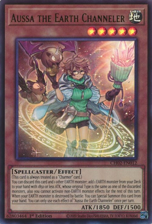 CH02-EN012 - Aussa the Earth Channeler - Ultra Rare - THE CHRONICLES DECK: Spirit Charmers (All-Foil Edition)