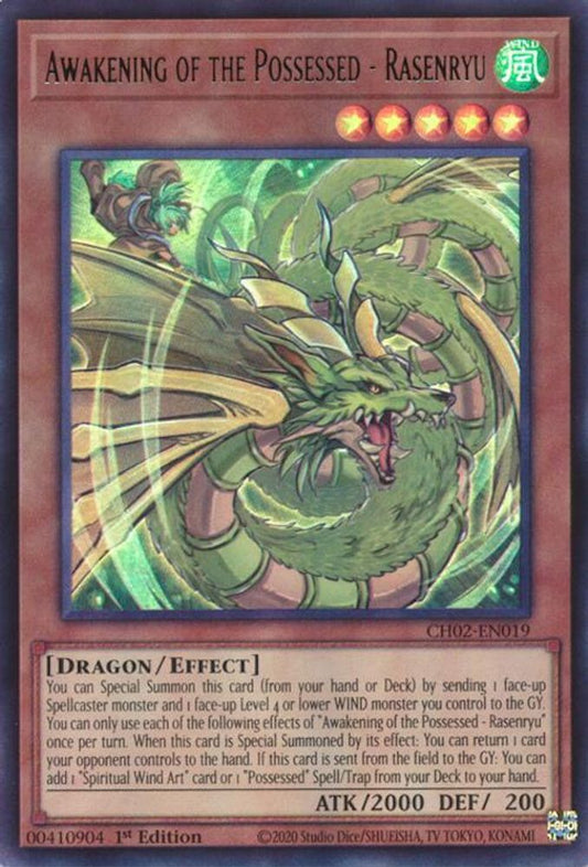 CH02-EN019 - Awakening of the Possessed - Rasenryu - Ultra Rare - THE CHRONICLES DECK: Spirit Charmers (All-Foil Edition)