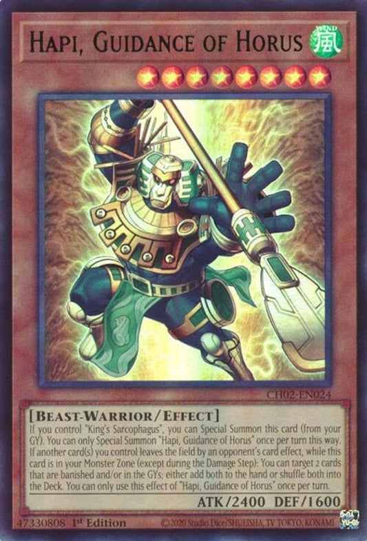 CH02-EN024 - Hapi, Guidance of Horus - Ultra Rare - THE CHRONICLES DECK: Spirit Charmers (All-Foil Edition)