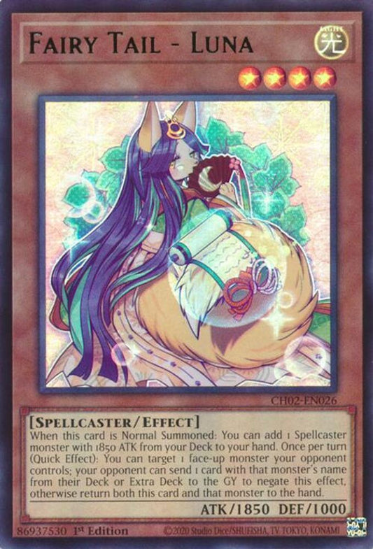 CH02-EN026 - Fairy Tail - Luna - Ultra Rare - THE CHRONICLES DECK: Spirit Charmers (All-Foil Edition)