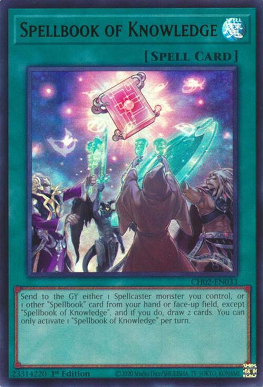 CH02-EN033 - Spellbook of Knowledge - Ultra Rare - THE CHRONICLES DECK: Spirit Charmers (All-Foil Edition)