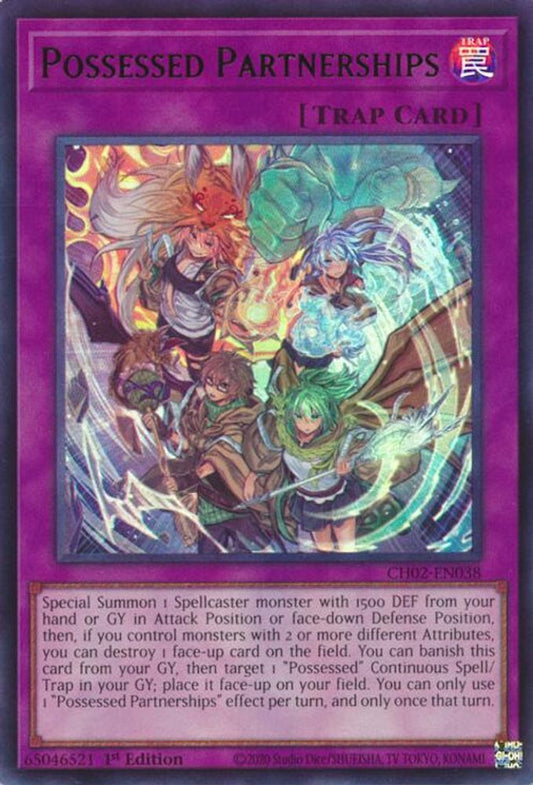 CH02-EN038 - Possessed Partnerships - Ultra Rare - THE CHRONICLES DECK: Spirit Charmers (All-Foil Edition)