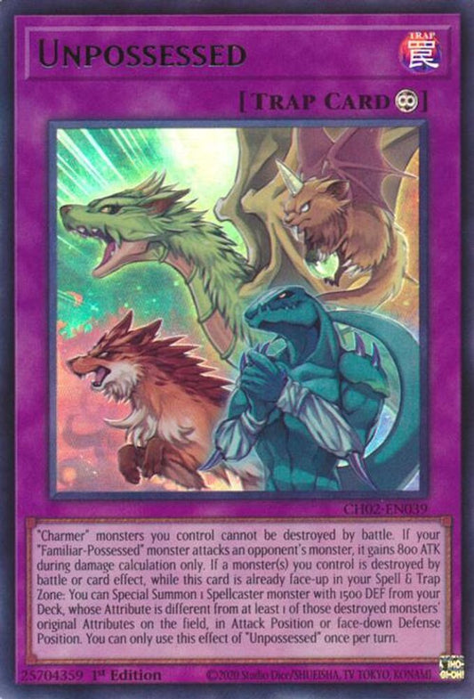 CH02-EN039 - Unpossessed - Ultra Rare - THE CHRONICLES DECK: Spirit Charmers (All-Foil Edition)