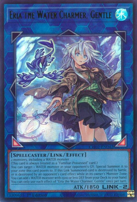 CH02-EN042 - Eria the Water Charmer, Gentle - Ultra Rare - THE CHRONICLES DECK: Spirit Charmers (All-Foil Edition)