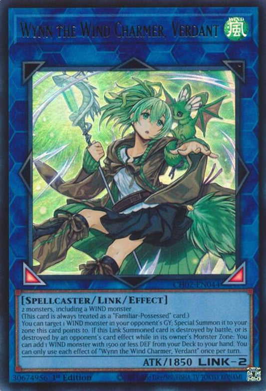 CH02-EN044 - Wynn the Wind Charmer, Verdant - Ultra Rare - THE CHRONICLES DECK: Spirit Charmers (All-Foil Edition)