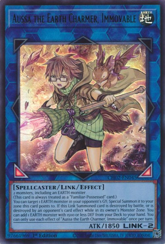 CH02-EN045 - Aussa the Earth Charmer, Immovable - Ultra Rare - THE CHRONICLES DECK: Spirit Charmers (All-Foil Edition)