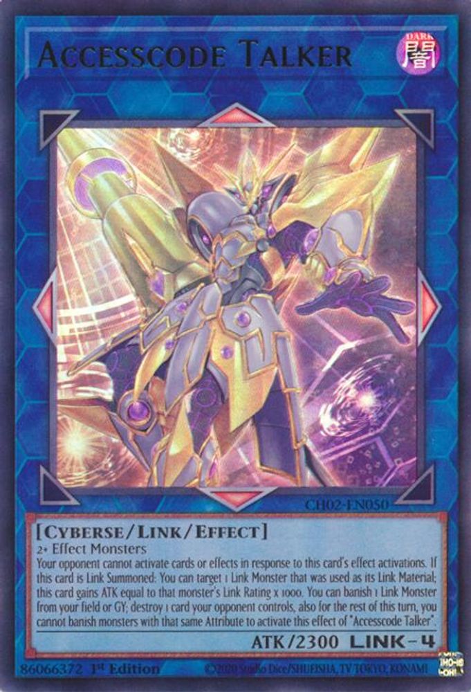 CH02-EN050 - Accesscode Talker - Ultra Rare - THE CHRONICLES DECK: Spirit Charmers (All-Foil Edition)
