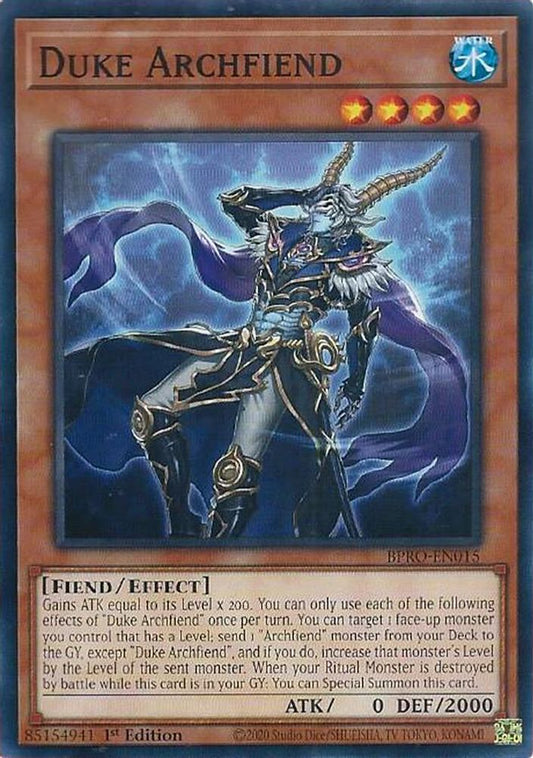Duke Archfiend * Common * BPRO-EN015