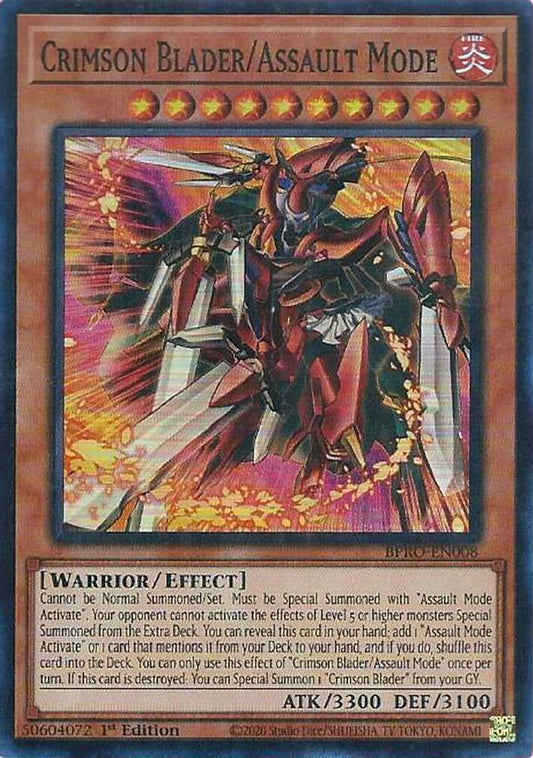 Crimson Blader/Assault Mode * Super Rare * BPRO-EN008