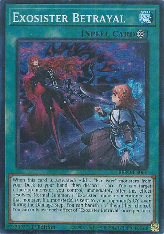 Exosister Betrayal * Super Rare * BPRO-EN066