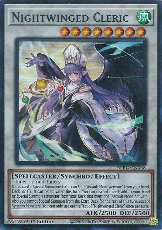 Nightwinged Cleric * Super Rare * BPRO-EN038