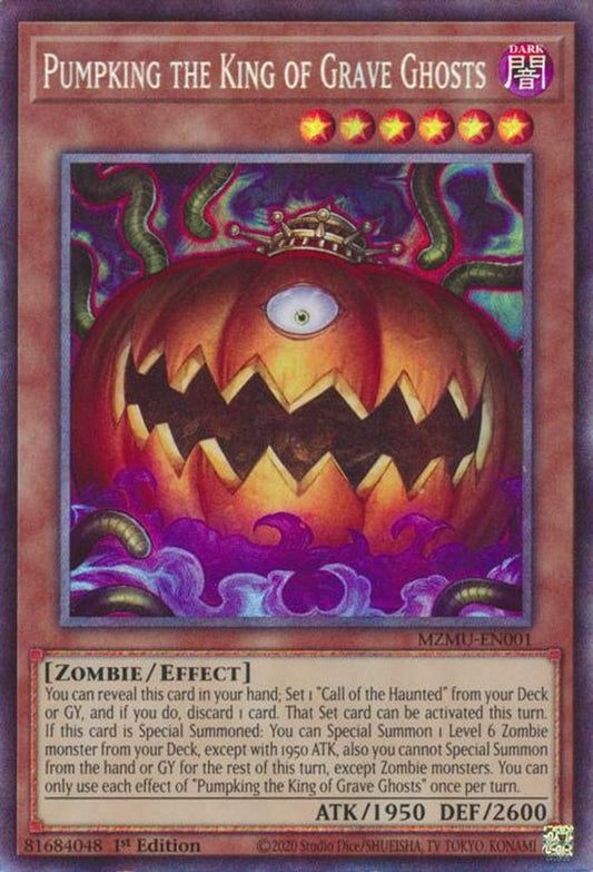 MZMU-EN001 * Pumpking the King of Grave Ghosts * Collector Rare * Maze of Muertos