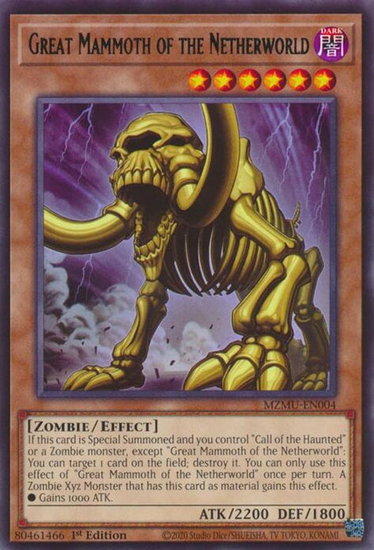 Great Mammoth of the Netherworld * Rare * MZMU-EN004