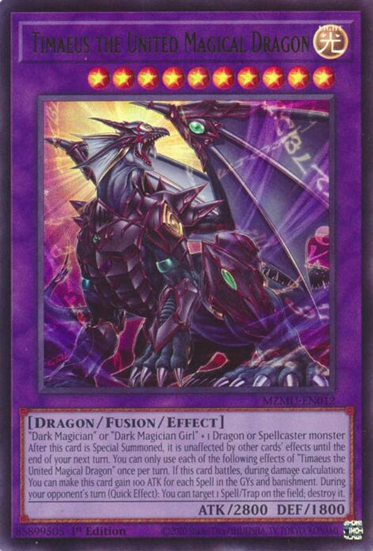 Timaeus the United Magical Dragon * Ultra Rare * MZMU-EN012