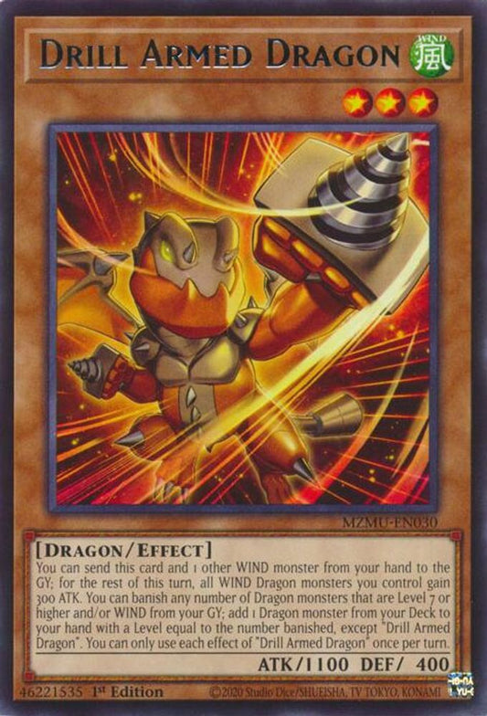 Drill Armed Dragon * Rare * MZMU-EN030
