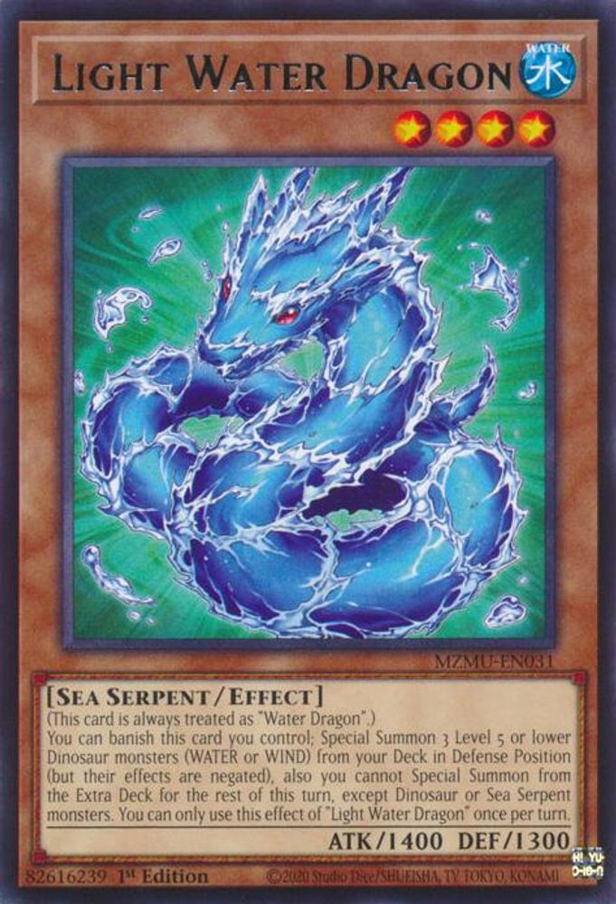 MZMU-EN031 * Light Water Dragon * Rare * Maze of Muertos