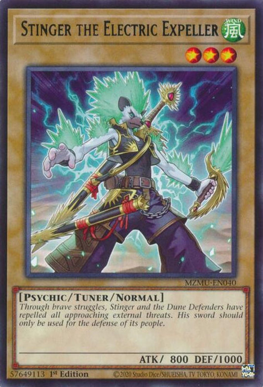 MZMU-EN040 * Stinger the Electric Expeller * Rare * Maze of Muertos