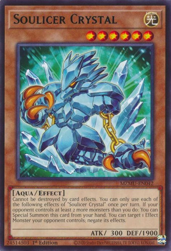 MZMU-EN042 * Soulicer Crystal * Rare * Maze of Muertos