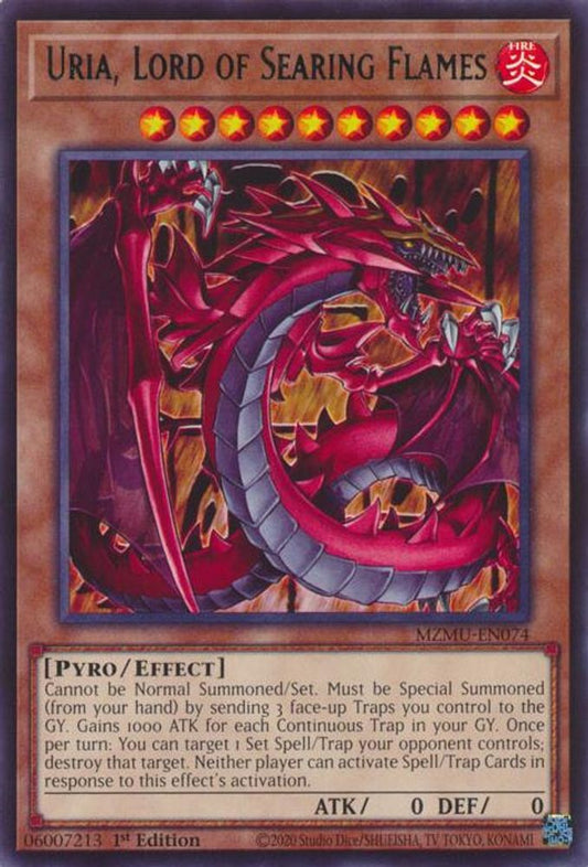 Uria, Lord of Searing Flames * Rare * MZMU-EN074