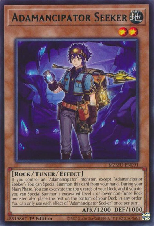 MZMU-EN091 * Adamancipator Seeker * Rare * Maze of Muertos