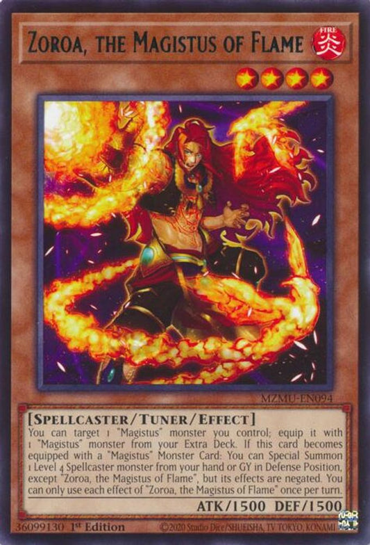 MZMU-EN094 * Zoroa, the Magistus of Flame * Rare * Maze of Muertos