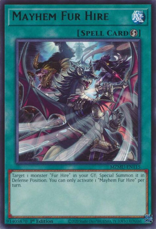 MZMU-EN115 * Mayhem Fur Hire * Rare * Maze of Muertos