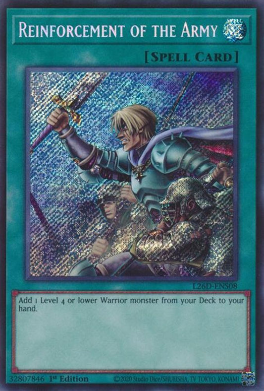 L26D-ENS08 - Reinforcement of the Army - Secret Rare - Legendary Modern Decks 2026