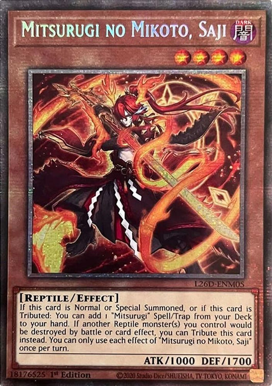 L26D-ENM05 - Mitsurugi no Mikoto, Saji - Starlight Rare - Legendary Modern Decks 2026