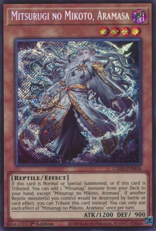 L26D-ENM06 - Mitsurugi no Mikoto, Aramasa - Secret Rare - Legendary Modern Decks 2026