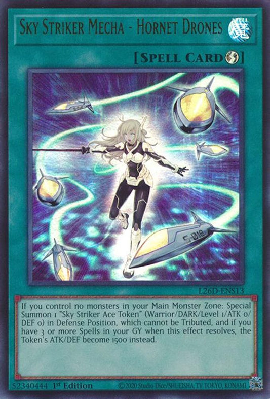 L26D-ENS13 - Sky Striker Mecha - Hornet Drones - Ultra Rare - Legendary Modern Decks 2026